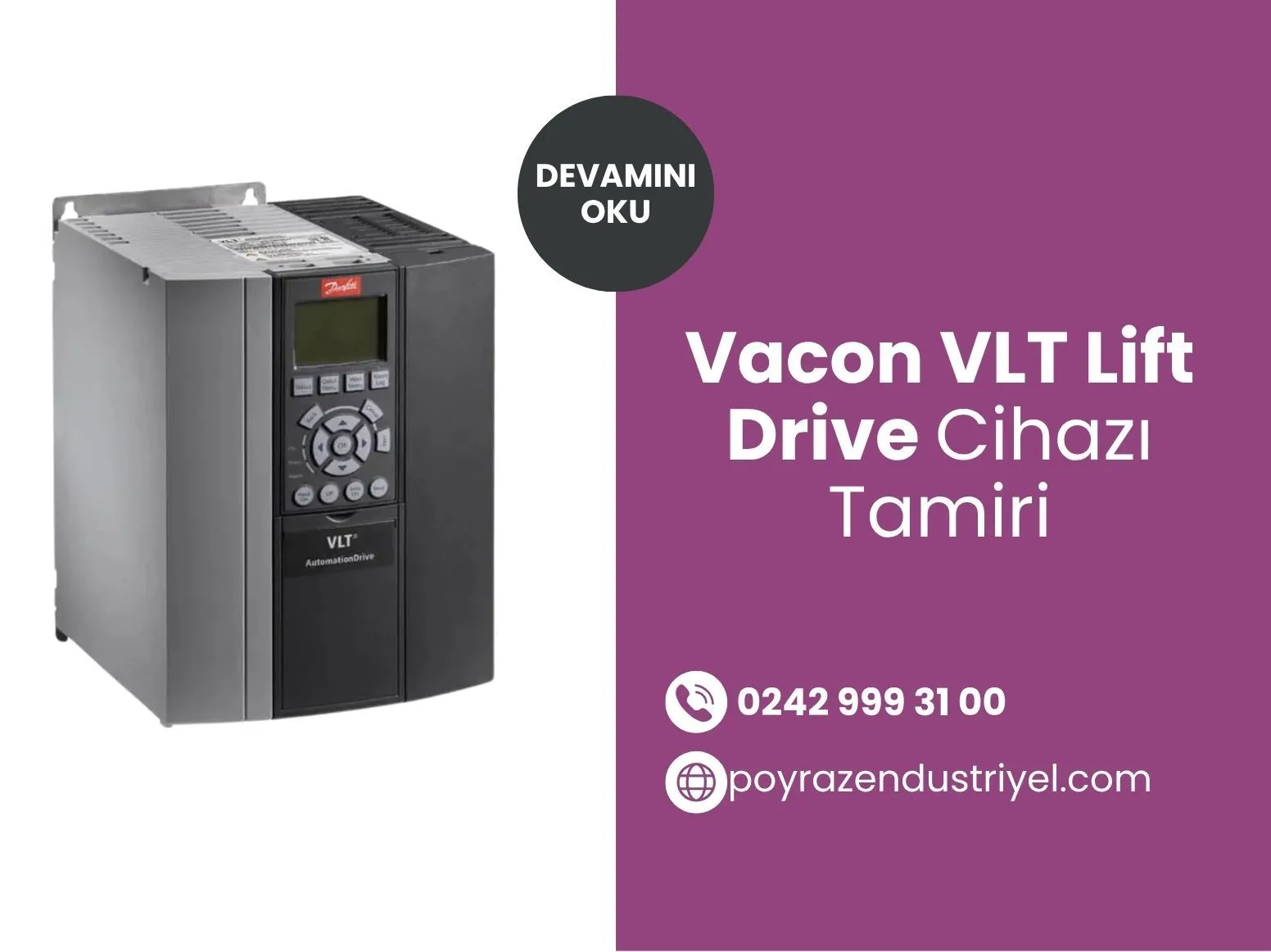 Vacon VLT Lift Drive Cihazı Tamiri